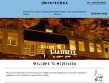 Tablet Screenshot of mediterrarestaurant.com